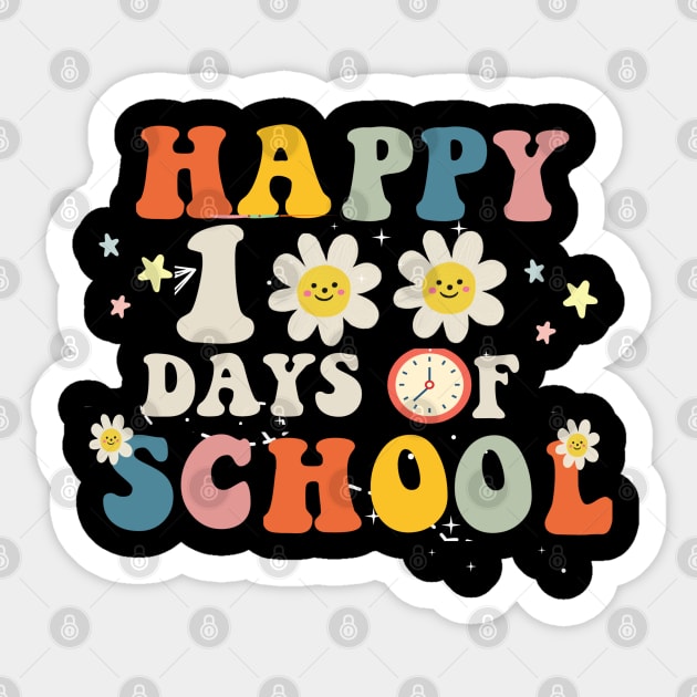 100th days of school 2024 teacher 100th days of school Sticker by BEZZAIM